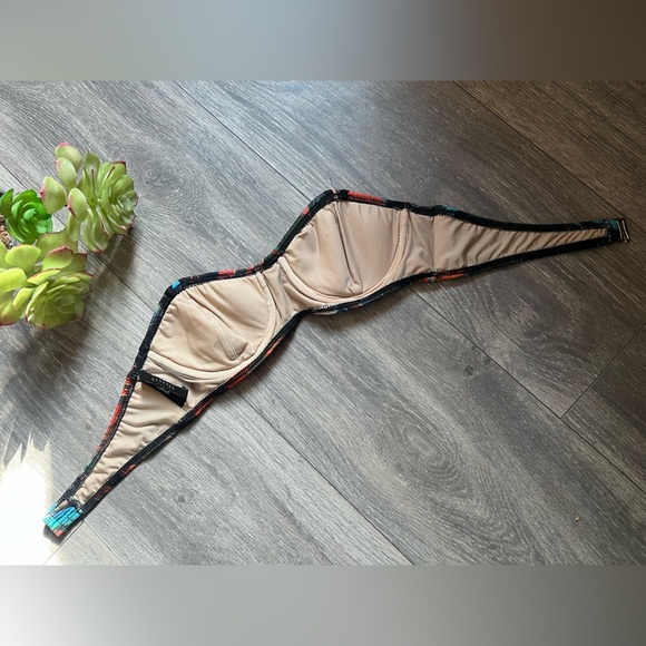 Vintage Giejo Exclusively for Barney’s New York Vibrant Abstract Strapless Top S - Picture 5 of 7